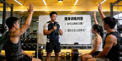 健身训练问答场景照片
